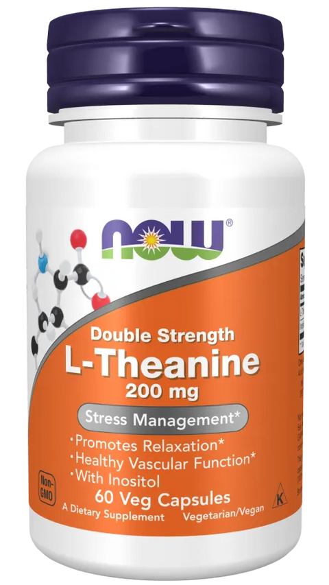 NOW - L-Theanine 200mg 60 VCAPS