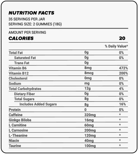 Bounce Pre-Workout Gummies - Beast Mode