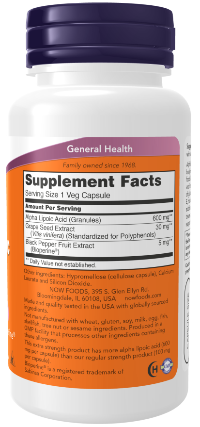 NOW - Alpha Lipoic Acid 600mg