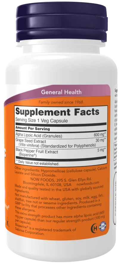 NOW - Alpha Lipoic Acid 600mg