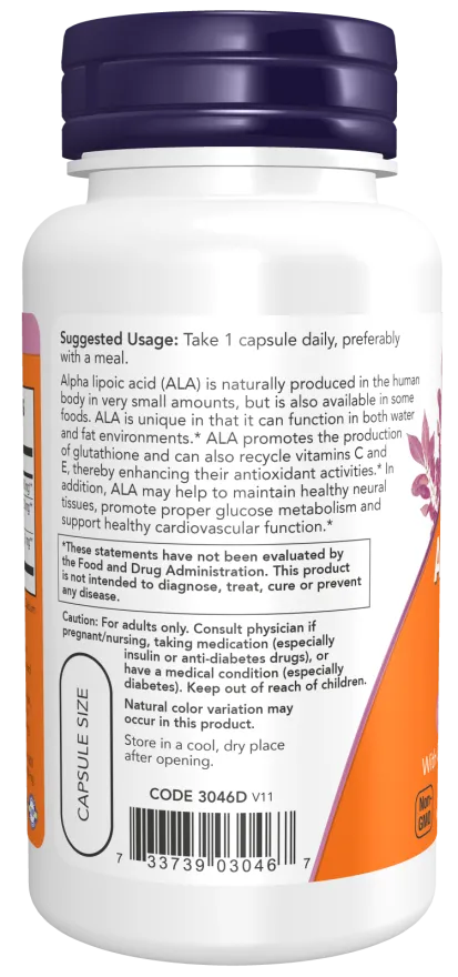 NOW - Alpha Lipoic Acid 600mg