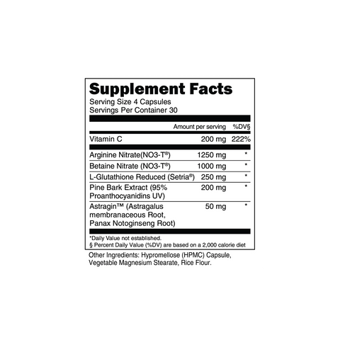 Transparent Labs - Nitric Oxide