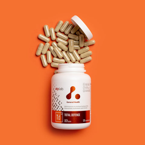 Total Defense supplement bottle by ATP Lab.