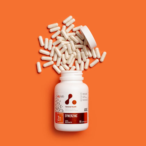 Synerzinc supplement bottle by ATP Lab