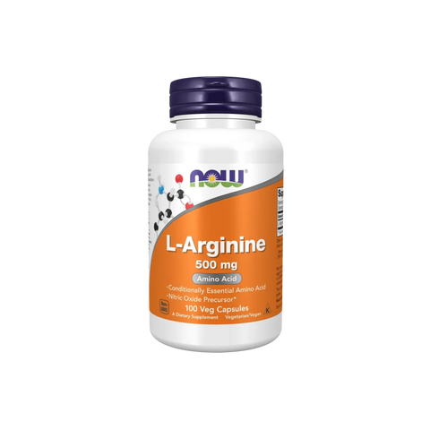 NOW - L-Arginine 500mg 100 Veg Capsules
