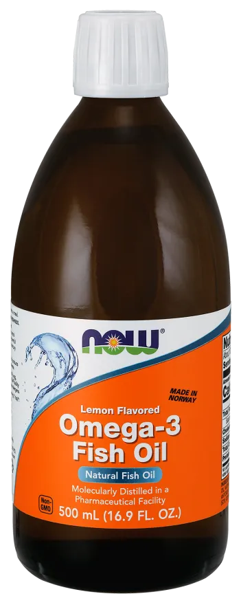 NOW - Omega-3 Fish Oil Lemon 500ML