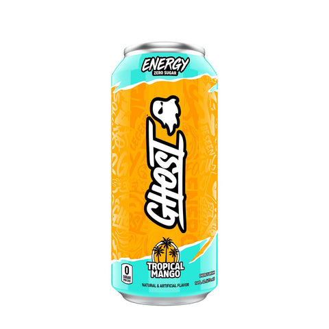 GHOST - RTD Energy Drinks, Tropical Mango Flavor, 1 Pack Ghost