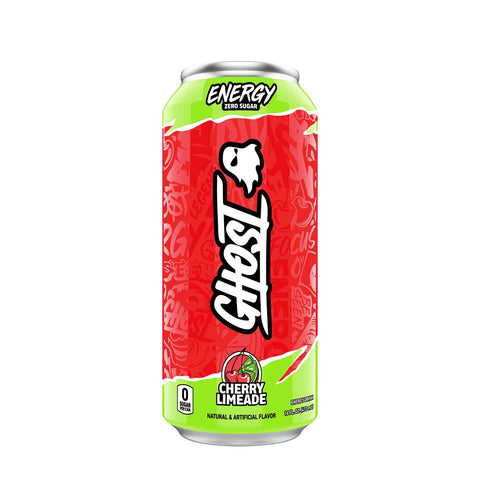 GHOST - RTD Energy Drinks, Cherry Limeade Flavor, 1 Pack Ghost