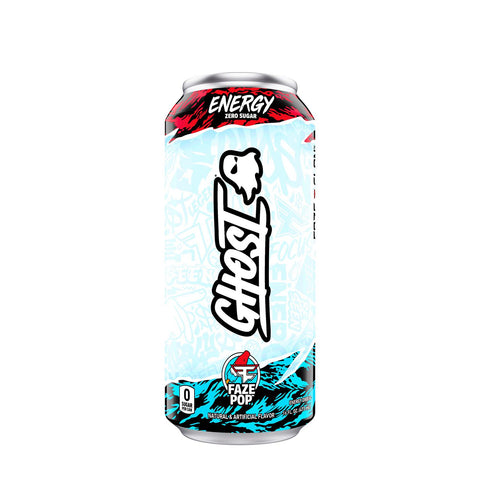 GHOST - RTD Energy Drinks, Faze Pop Flavor, 1 Pack Ghost