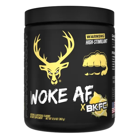 Bucked Up / Woke AF High Stimulant Pre-Workout, Lemonade Flavor, Bucked Up