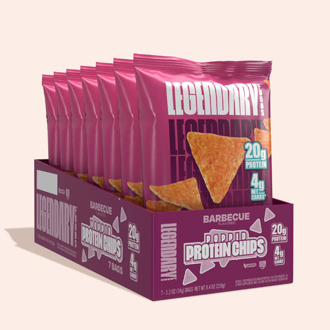 Protein Chips, Barbecue Flavor, 7 Pack Legendary Foods