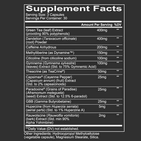 REDCON1- C-BURN Extreme Thermologenic Fat Burner