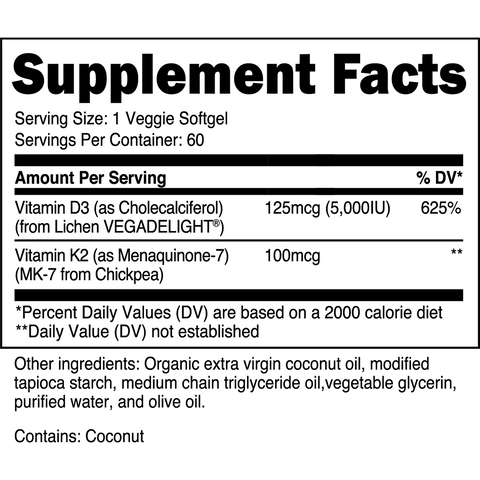 Transparent Labs - D3 + K2