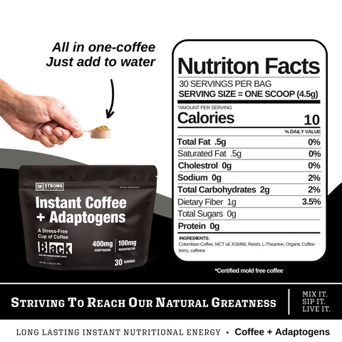 Strong Coffee - Instant Coffee + Adaptogens