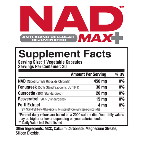 Metabolic Nutrition - NAD MAX+