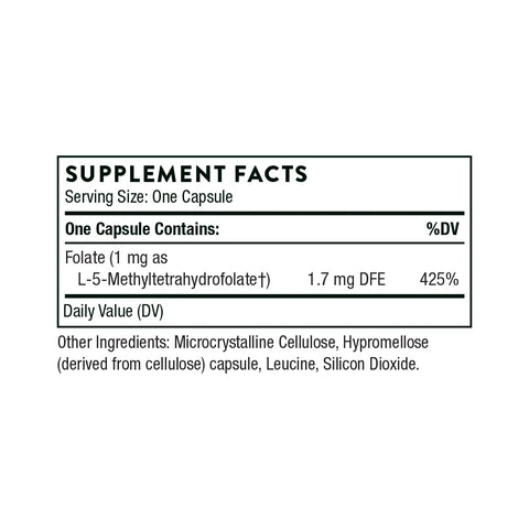 Thorne - 5 MTHF 1mg